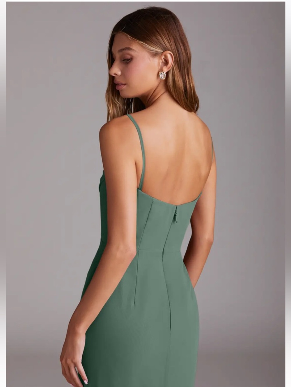 Azazie Saige A-Line Off the Shoulder Chiffon Convertible Evening Dress - Picture 7 of 10